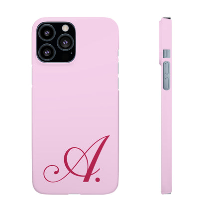 Initial (Pink) Snap Phone Case