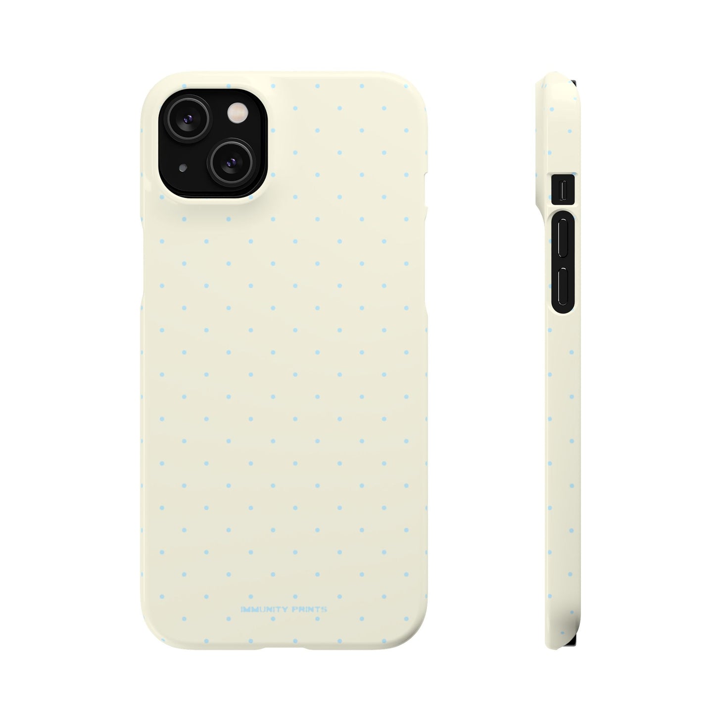 Mini Polka Dot (Blue) Snap Phone Case
