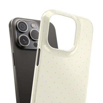 Mini Polka Dot (Blue) Snap Phone Case