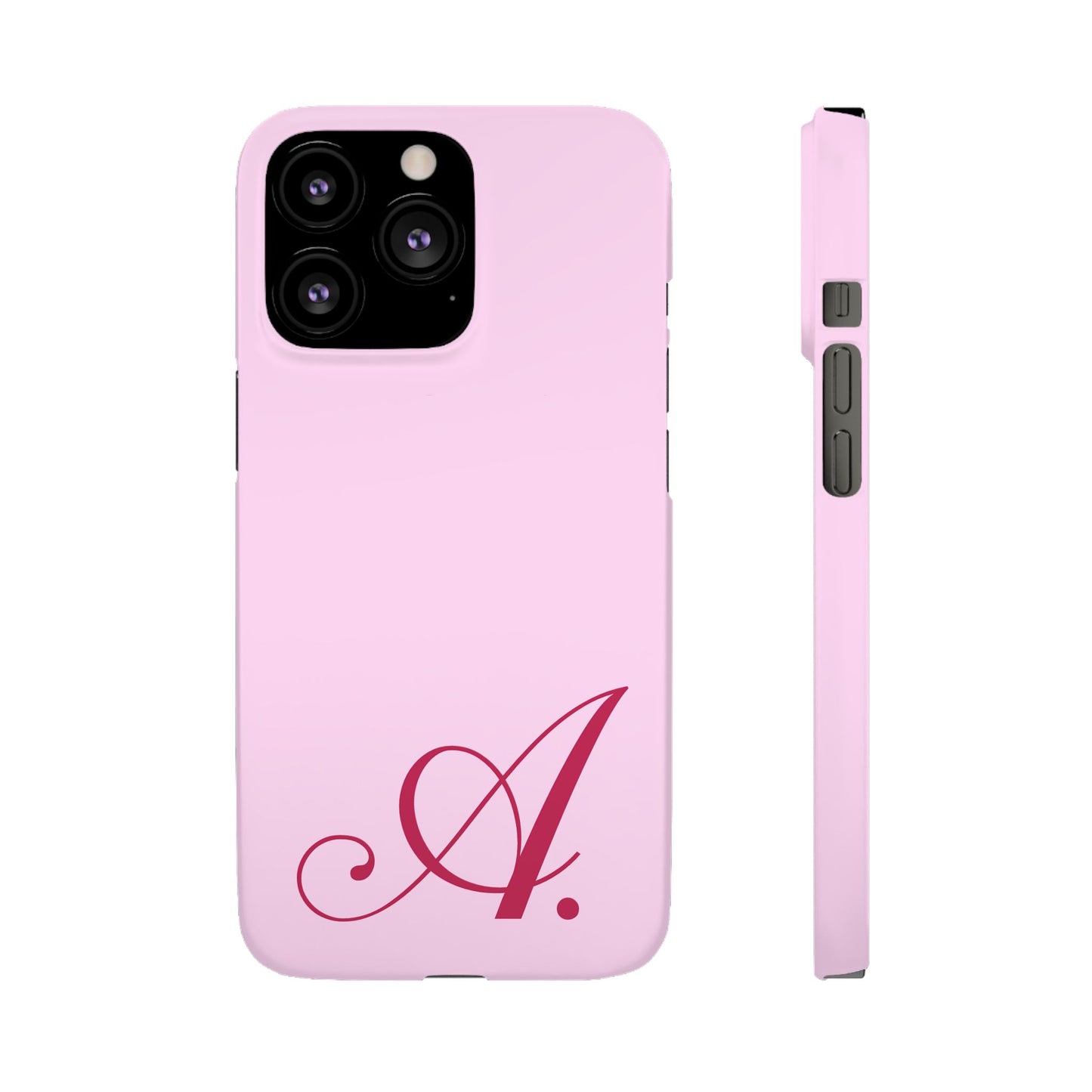 Initial (Pink) Snap Phone Case
