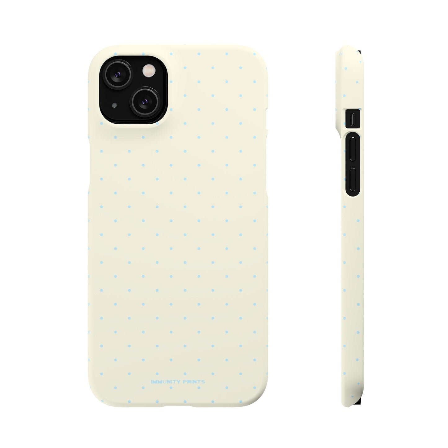 Mini Polka Dot (Blue) Snap Phone Case