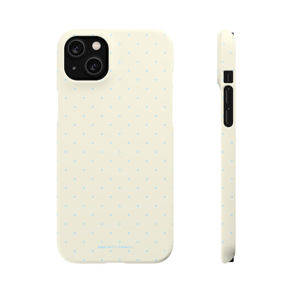 Mini Polka Dot (Blue) Snap Phone Case