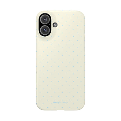 Mini Polka Dot (Blue) Snap Phone Case