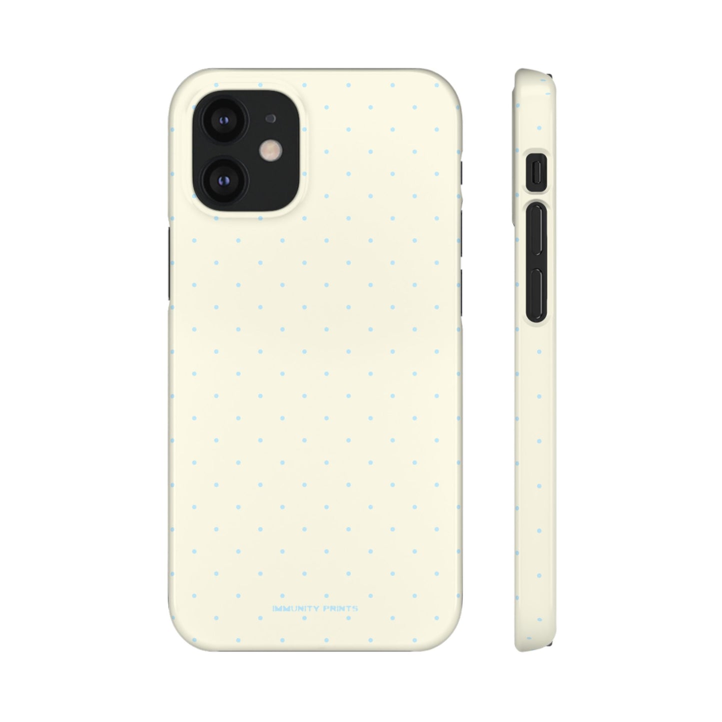 Mini Polka Dot (Blue) Snap Phone Case