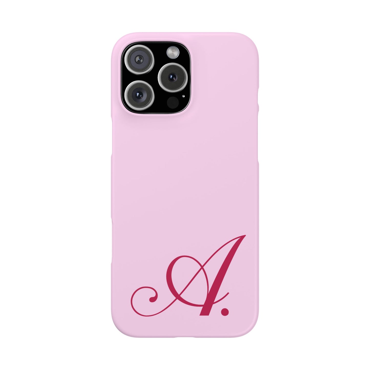 Initial (Pink) Snap Phone Case