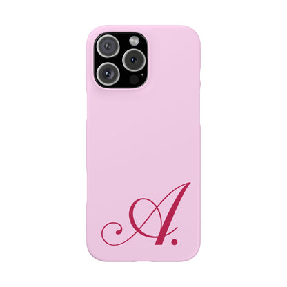 Initial (Pink) Snap Phone Case