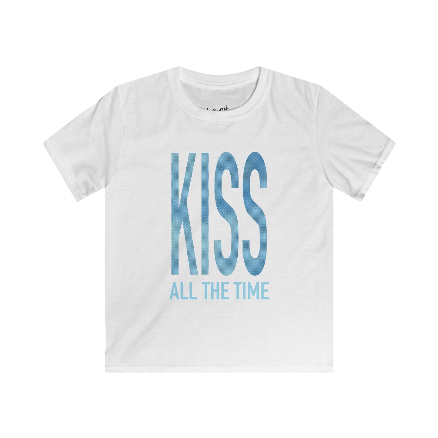 Kiss All The Time (Blue) Baby Tee