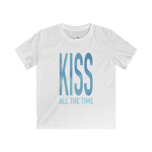 Kiss All The Time (Blue) Baby Tee