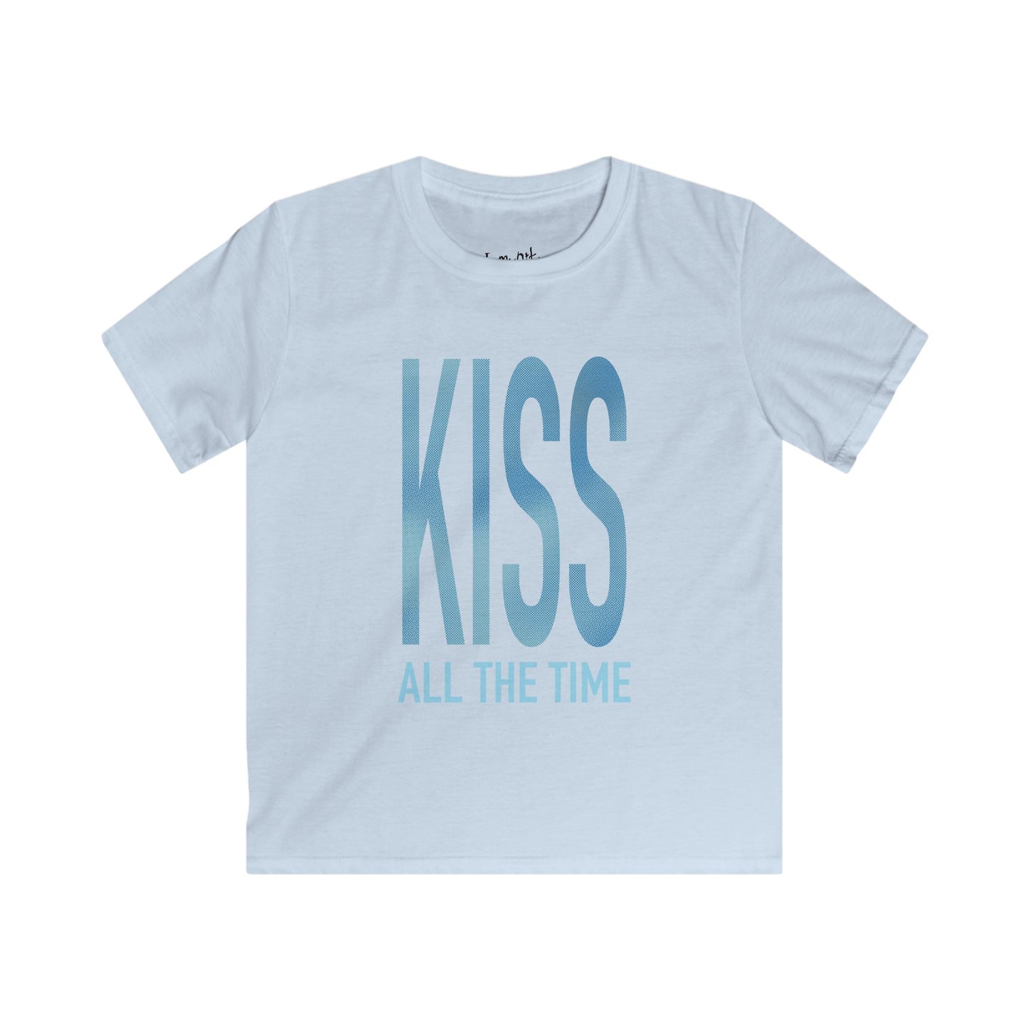 Kiss All The Time (Blue) Baby Tee