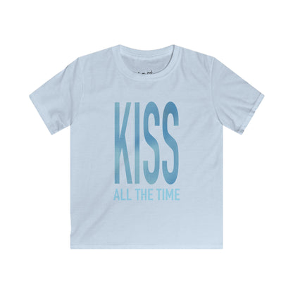 Kiss All The Time (Blue) Baby Tee