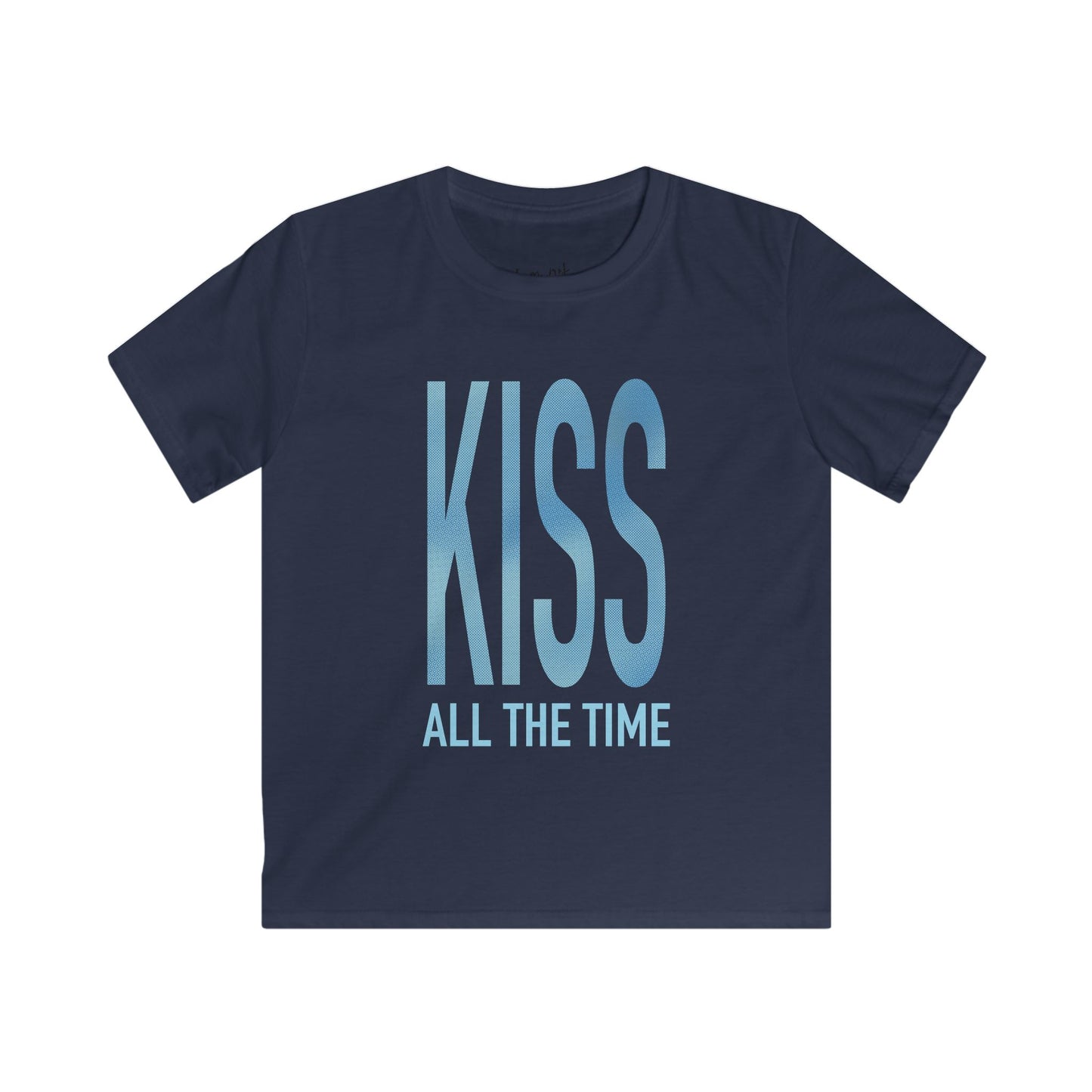 Kiss All The Time (Blue) Baby Tee