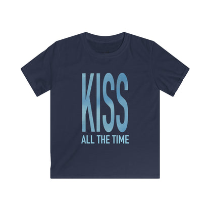 Kiss All The Time (Blue) Baby Tee