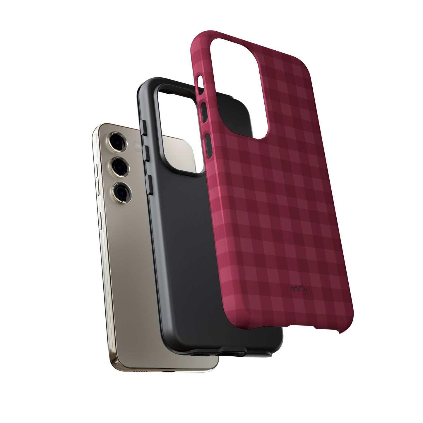 Pomegranate Gingam Phone Case
