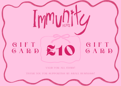 Immunity Prints Gift Card