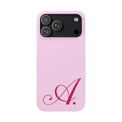 Initial (Pink) Snap Phone Case