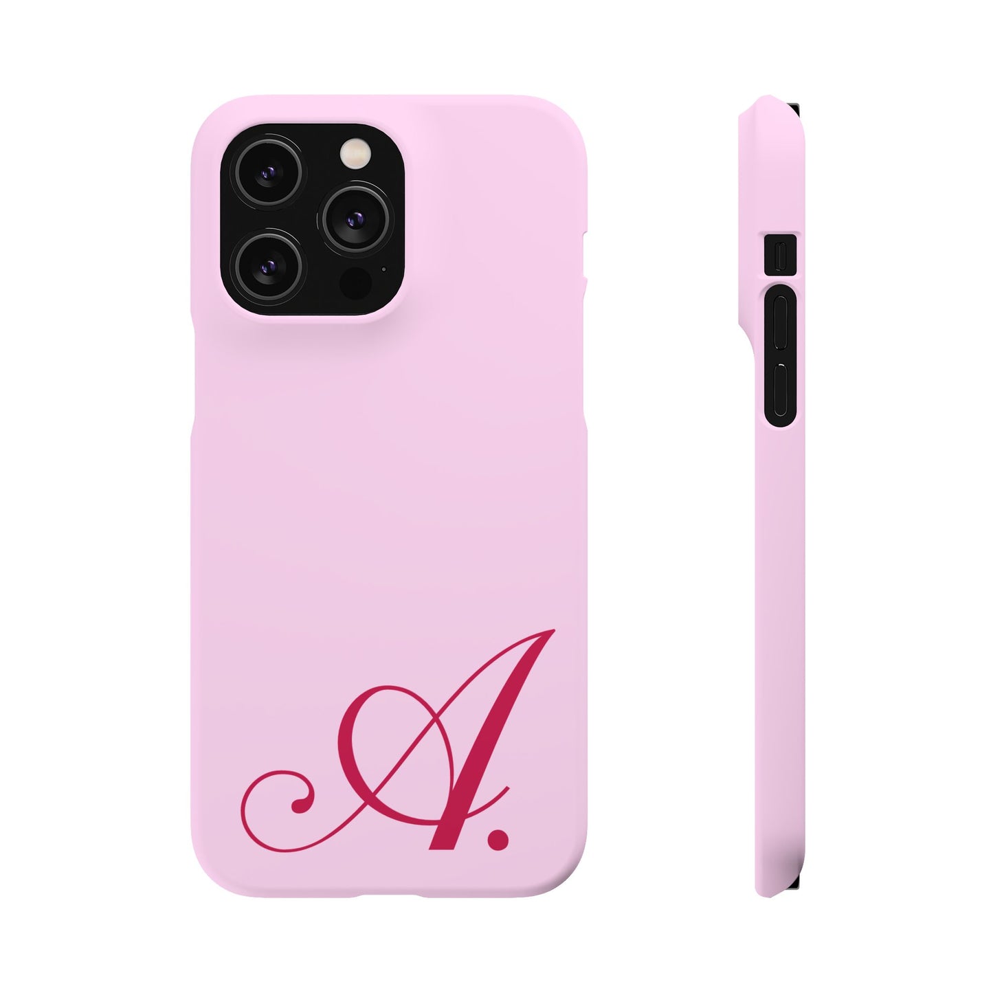 Initial (Pink) Snap Phone Case