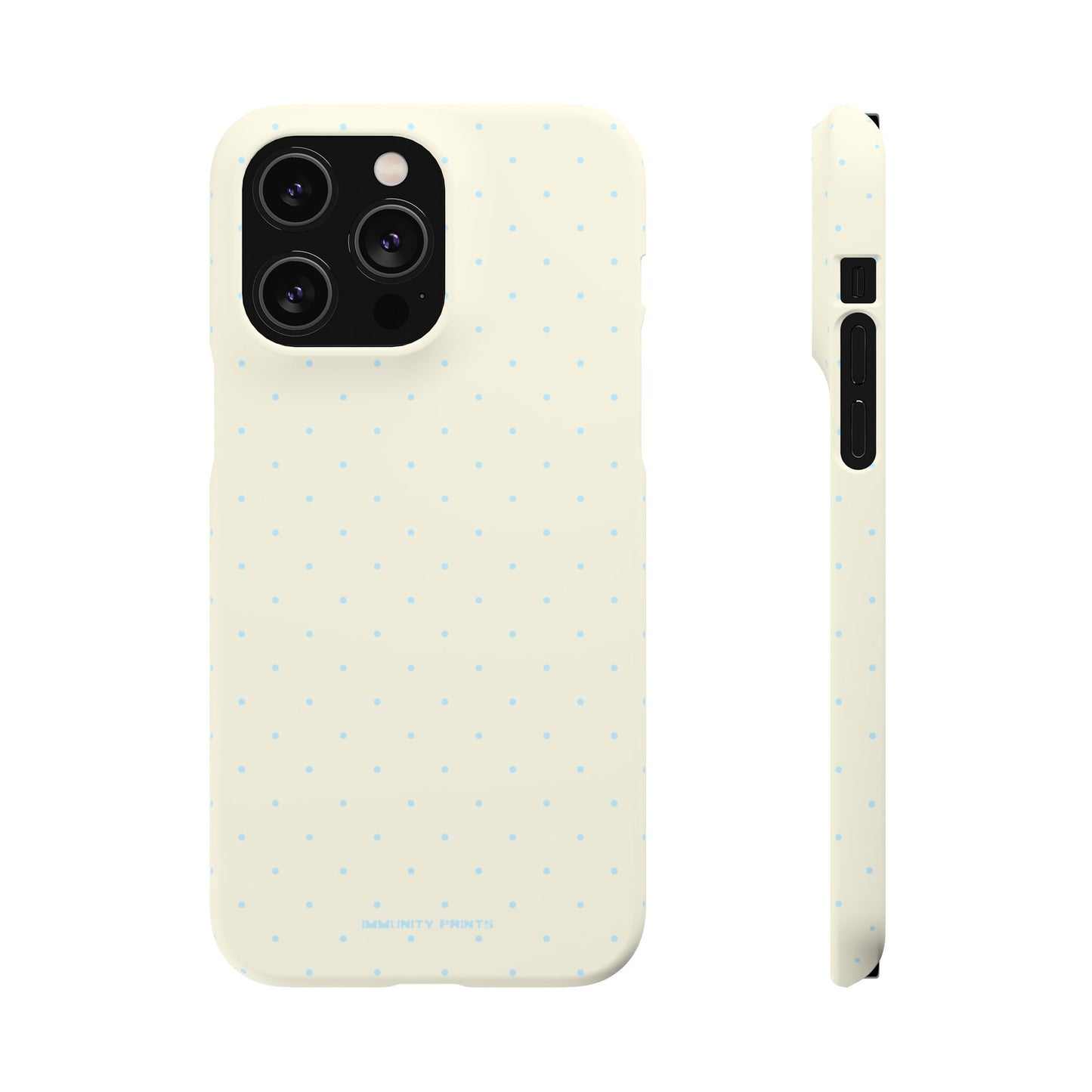 Mini Polka Dot (Blue) Snap Phone Case