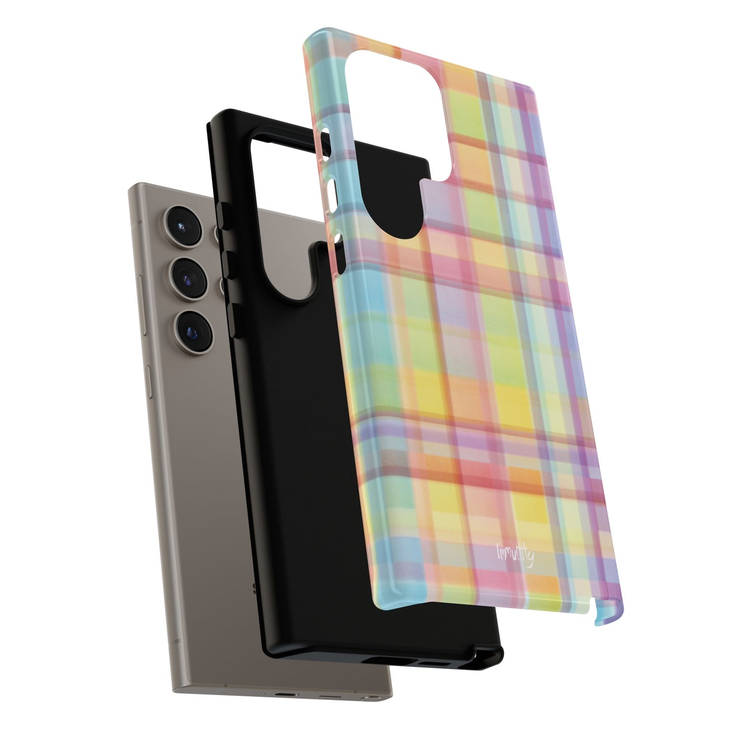 Rainbow Gingham Phone Case