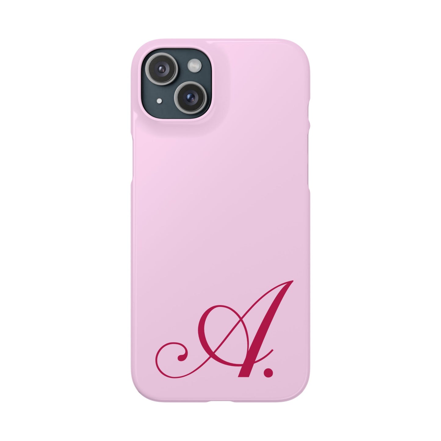 Initial (Pink) Snap Phone Case