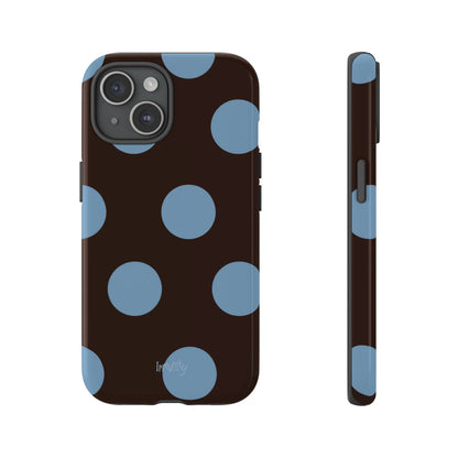 Big Blue Polka Dot Phone Case