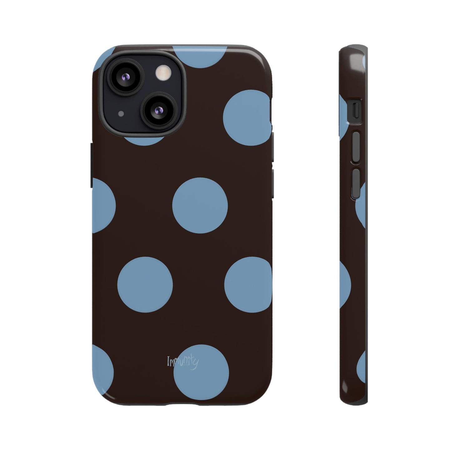 Big Blue Polka Dot Phone Case