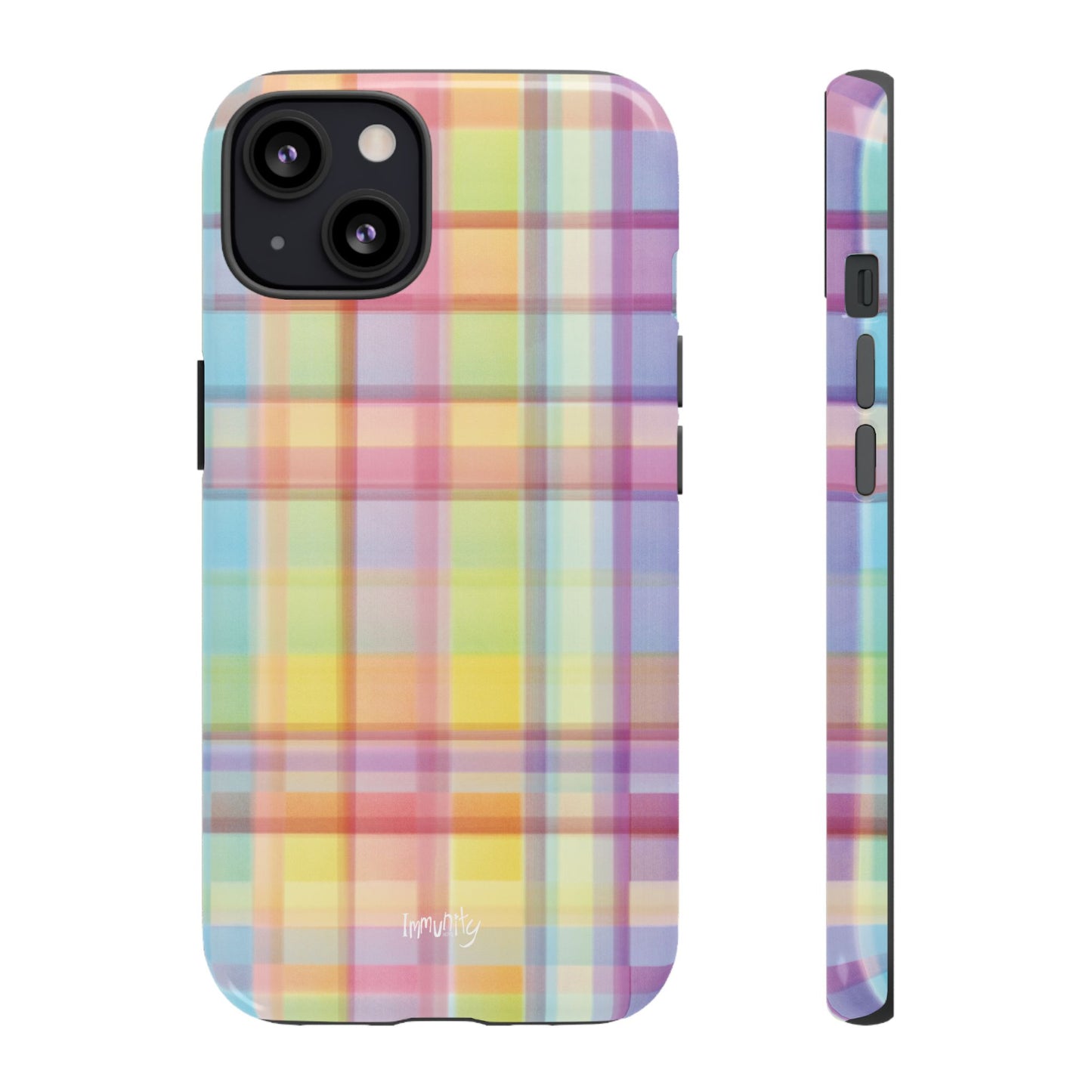 Rainbow Gingham Phone Case
