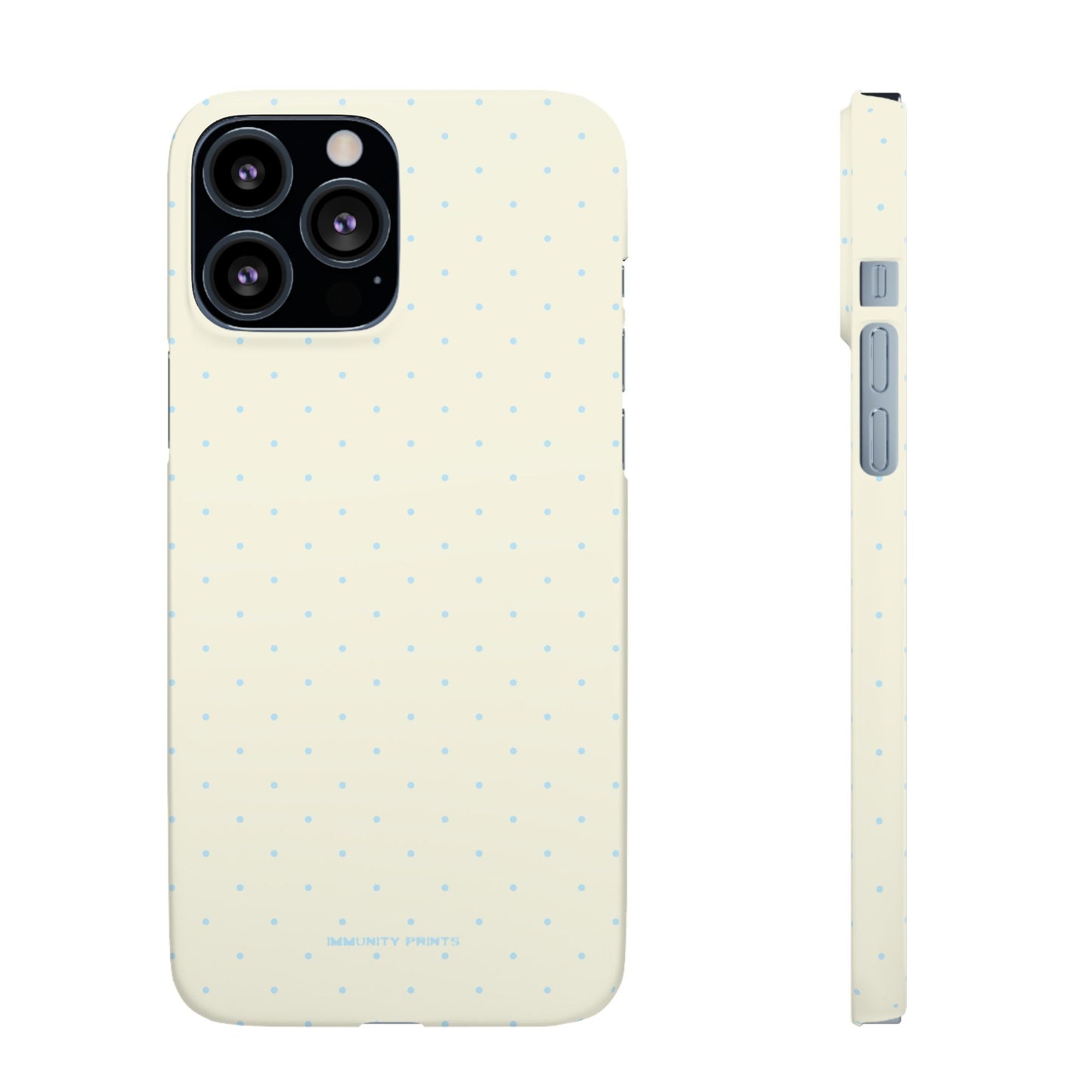Mini Polka Dot (Blue) Snap Phone Case