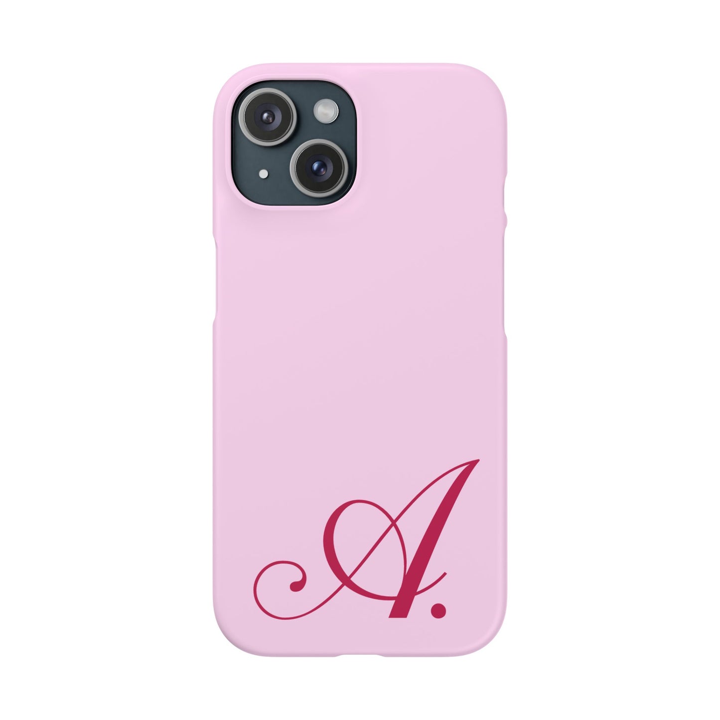 Initial (Pink) Snap Phone Case
