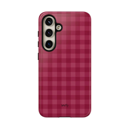 Pomegranate Gingam Phone Case