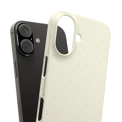 Mini Polka Dot (Blue) Snap Phone Case