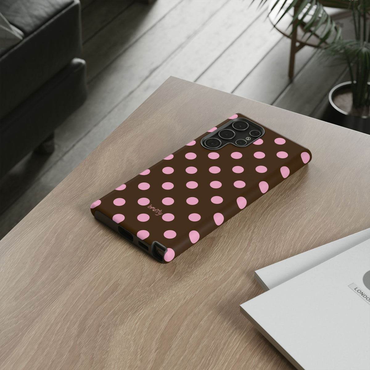 Pink Polka Dot Phone Case