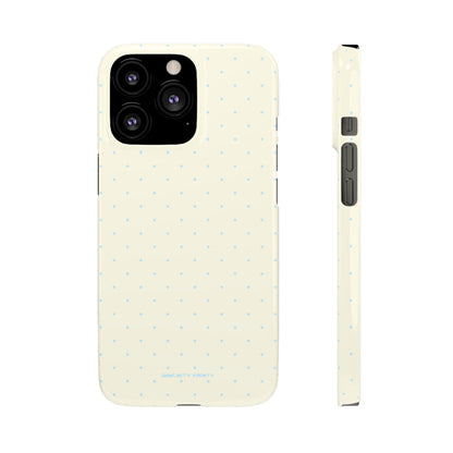 Mini Polka Dot (Blue) Snap Phone Case