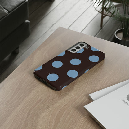 Big Blue Polka Dot Phone Case