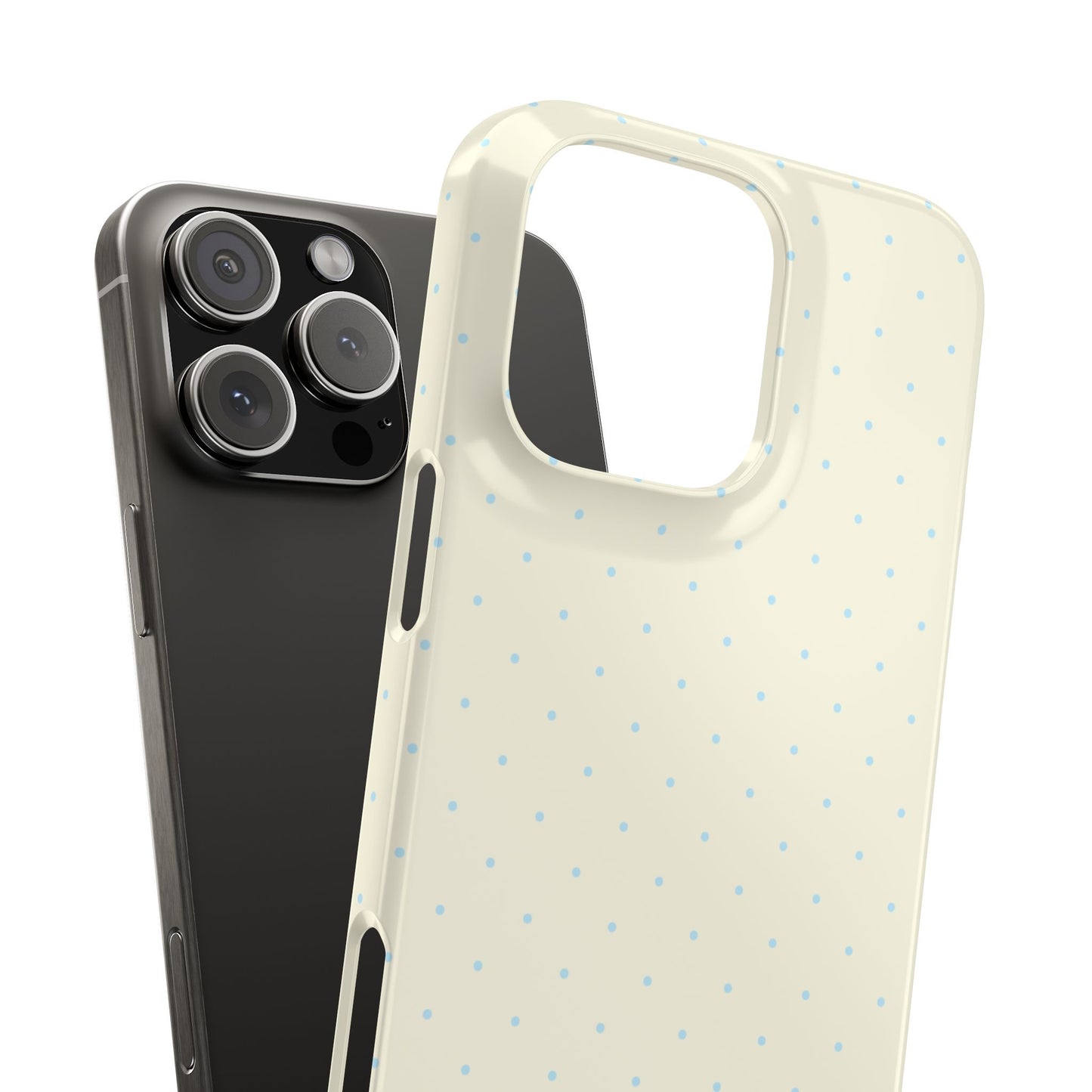 Mini Polka Dot (Blue) Snap Phone Case