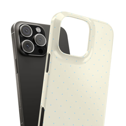 Mini Polka Dot (Blue) Snap Phone Case