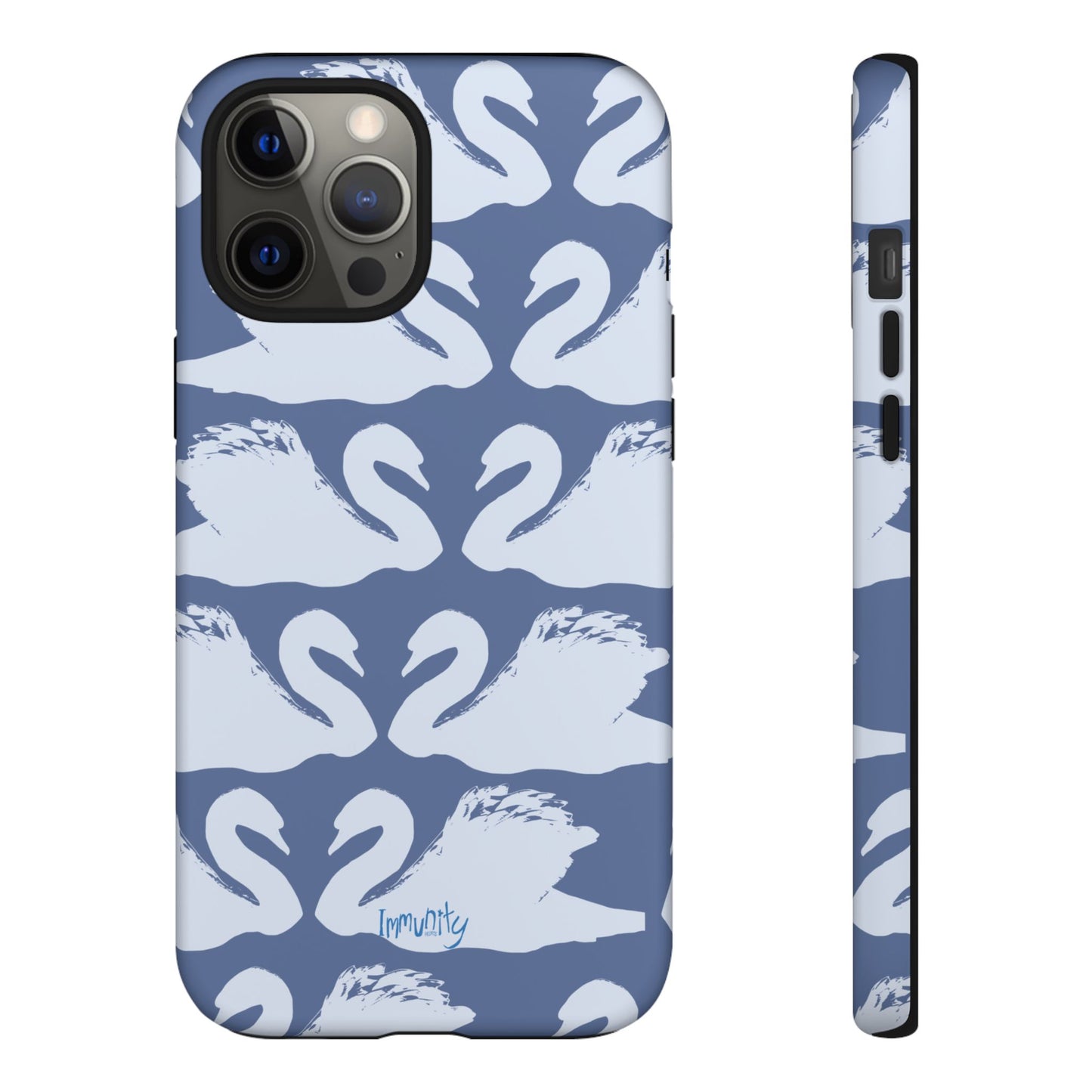 Swan Hearts Phone Case