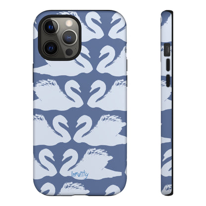Swan Hearts Phone Case