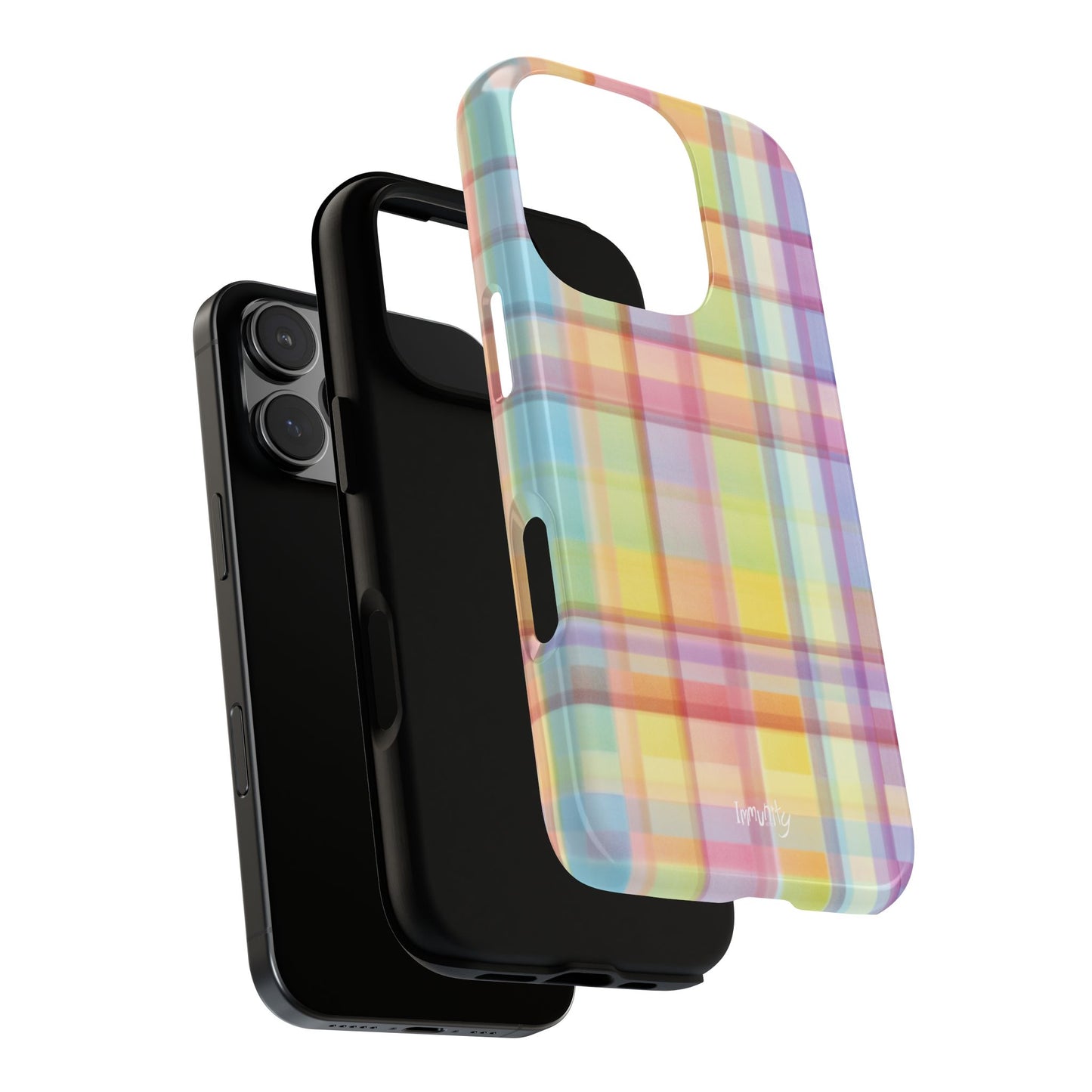 Rainbow Gingham Phone Case