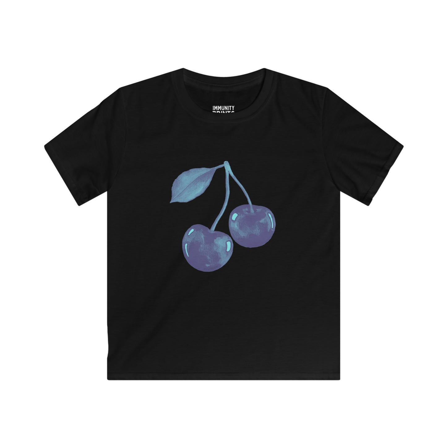 Blue Cherry Baby Tee