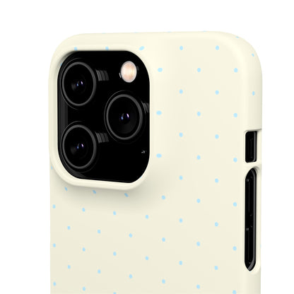 Mini Polka Dot (Blue) Snap Phone Case