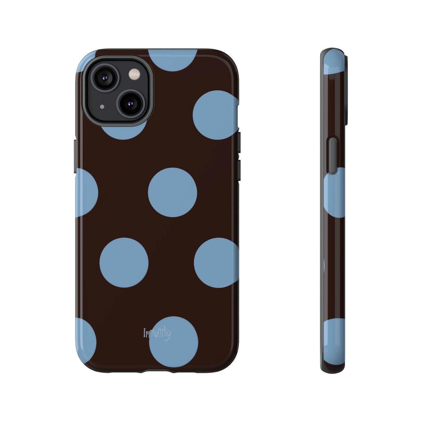 Big Blue Polka Dot Phone Case