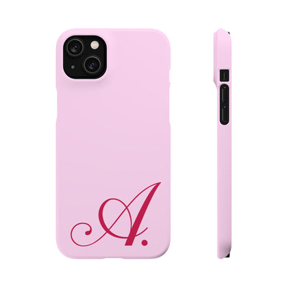 Initial (Pink) Snap Phone Case