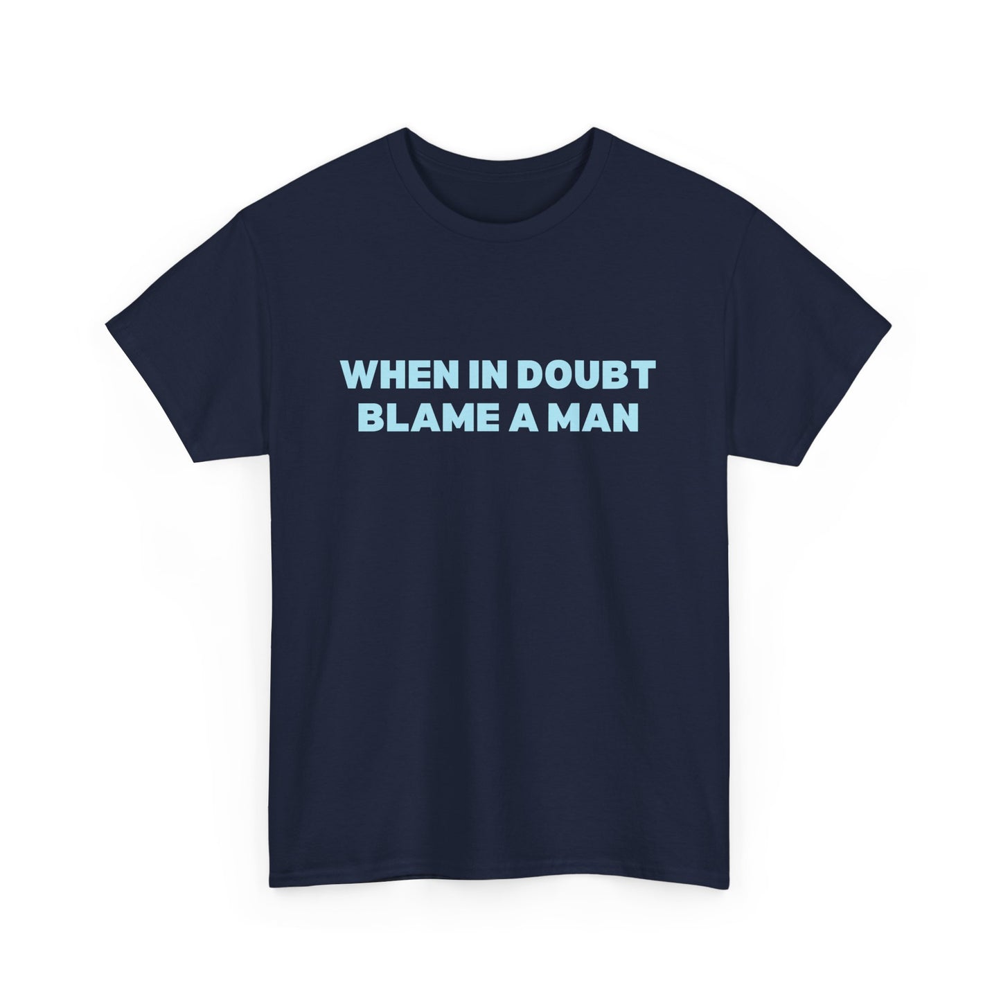 When in Doubt Blame a Man Classic Tee