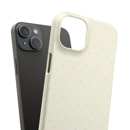 Mini Polka Dot (Blue) Snap Phone Case