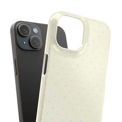 Mini Polka Dot (Blue) Snap Phone Case