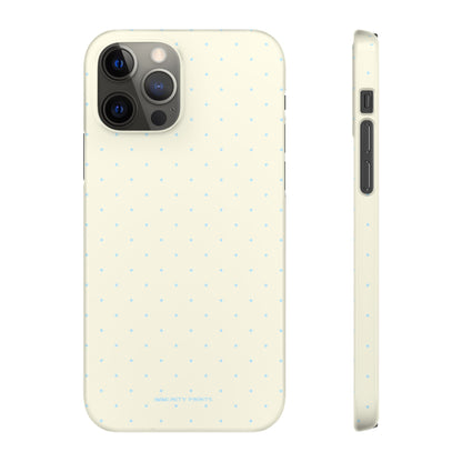 Mini Polka Dot (Blue) Snap Phone Case