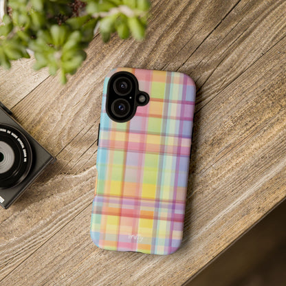 Rainbow Gingham Phone Case
