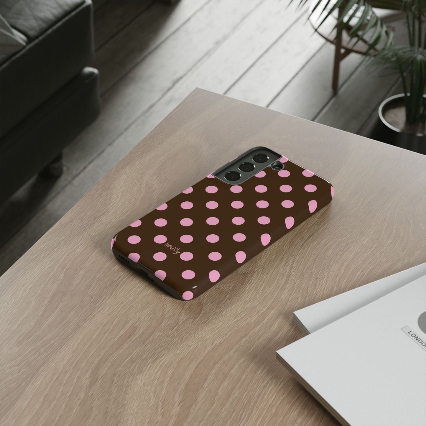 Pink Polka Dot Phone Case