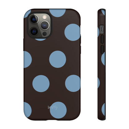 Big Blue Polka Dot Phone Case