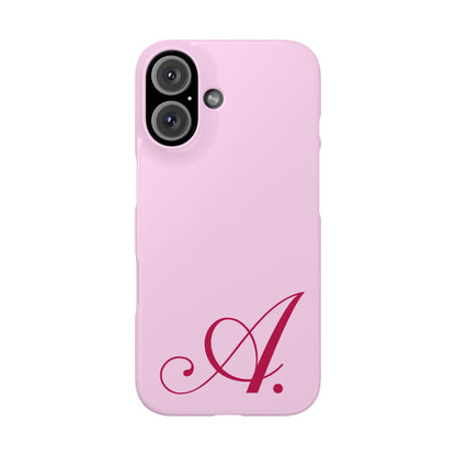 Initial (Pink) Snap Phone Case